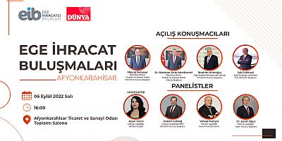 Afyonkarahisar İhracatının Yıldızları 6 Eylül’de ödüllerini alacak