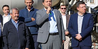 BAŞKAN ÇAKIN ARASTANIN İLK BETONU İÇİN DÜĞMEYE BASTI