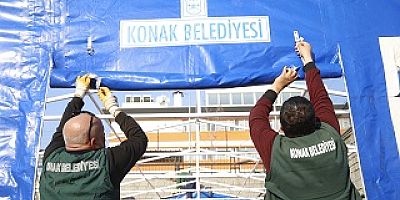 Konak Belediyesi Kahramanmaraş’ta 100 ailelik çadırkent kuruyor