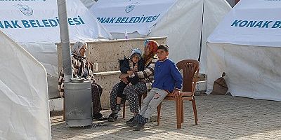Konak’ın çadır kentinde hayat başladı