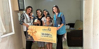 LÖSEV’DEN LÖSEMİLİ VE KANSERLE MÜCADELE EDEN AİLELERE  AİLELERE  50 BİN TL’LİK YARDIM ÇEKİ