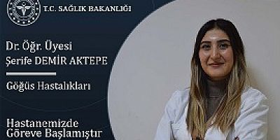 UŞAK'A YENİ BİR GÖGÜS HASTALIKLARI HEKİMİ DAHA