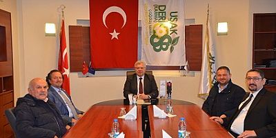 Uşak Arabuluculuk Merkezi Yönetici ve Ortaklarından Başkan İbrahim Karahallı'yı ziyaret