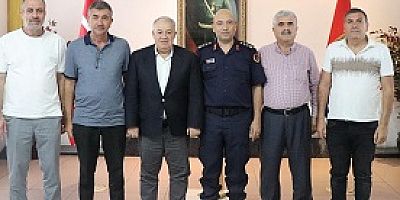 Uşak Deri Karma OSB Başkanı Güngör ve Yönetiminden, İl Jandarma Komutanına Ziyaret
