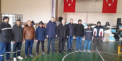 Uşak Deri Karma OSB Depremzedelere Destek Olmaya Devam Ediyor.