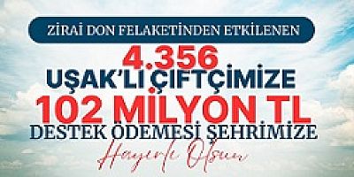 Uşak’ımıza Büyük Destek