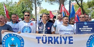 Uşak Kamu-Sen İl Temsilcisi Mehmet ÖZKUK basın açıklaması