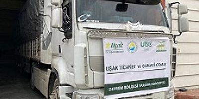 UŞAK'TAN DEPREM BÖLGESİNE BATTANİYE SEVKİYATI BAŞLADI