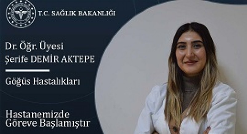 UŞAK'A YENİ BİR GÖGÜS HASTALIKLARI HEKİMİ DAHA